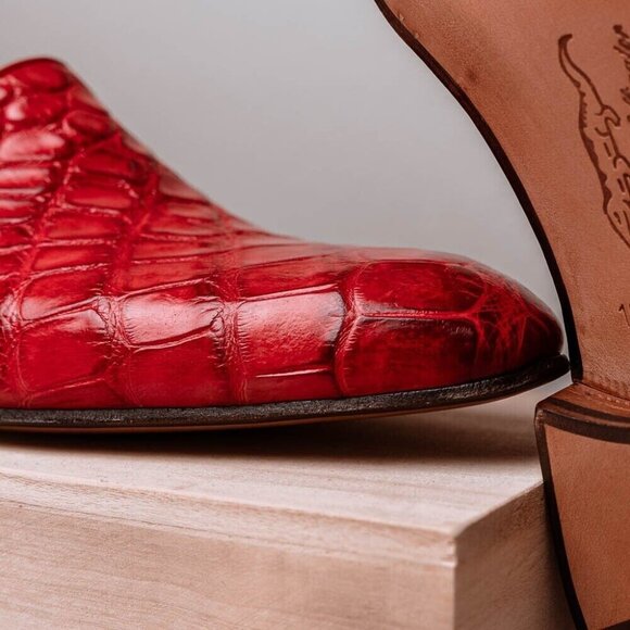Mauri 4440 Alligator Loafers Red (Special Order) main image 5